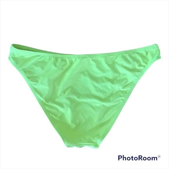 Tinibikini Neon Green Gromet Bikini Briefs Small - Picture 2 of 7
